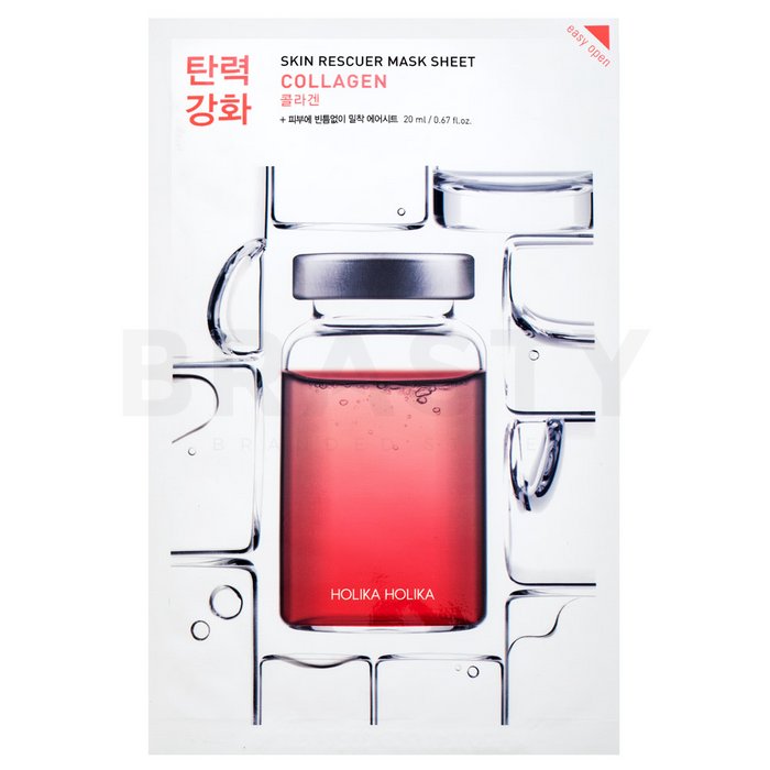 Holika holika skin rescuer mask sheet collagen ser de modelare pe abdomen, coapse și fese