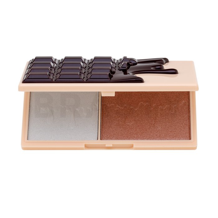 I heart revolution mini chocolate highlighter palette - fondue paleta pentru fata multifunctionala pentru o piele luminoasă și uniformă 11 g