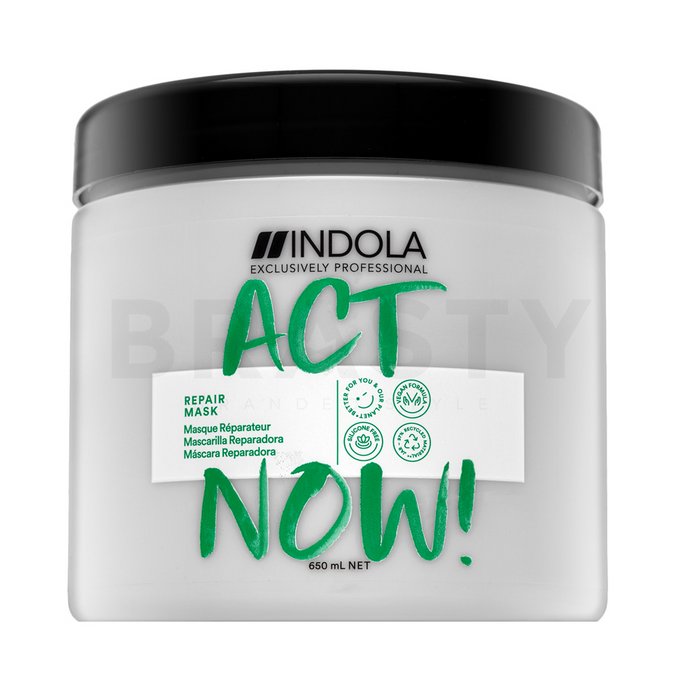 Indola act now! repair mask mască hrănitoare pentru păr deteriorat 650 ml