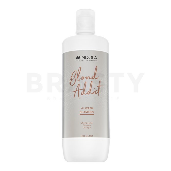 Indola blond addict 1 wash shampoo sampon de curatare pentru păr blond 1000 ml