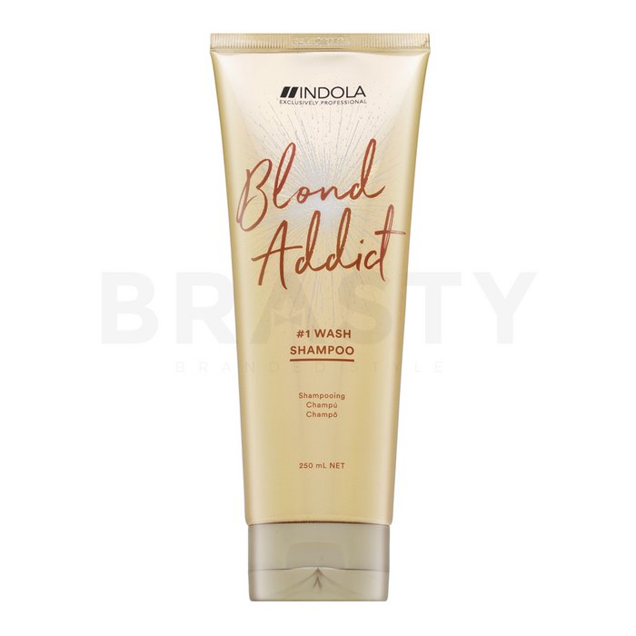 Indola blond addict 1 wash shampoo sampon de curatare pentru păr blond 250 ml