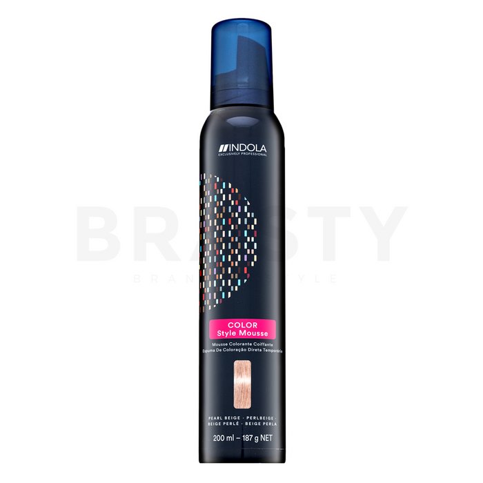 Indola color style mousse spuma de vopsire semipermanentă a părului pearl beige 200 ml