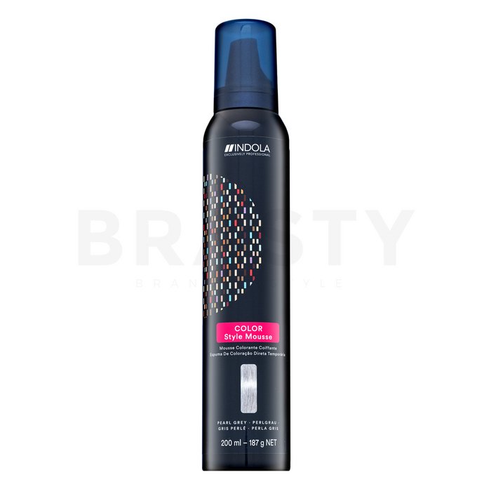 Indola color style mousse spuma de vopsire semipermanentă a părului pearl grey 200 ml