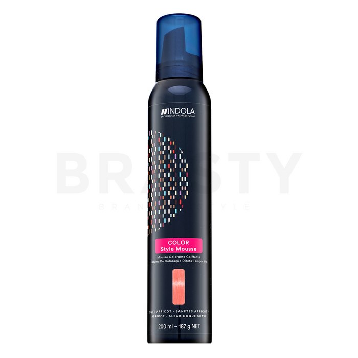 Indola color style mousse spuma de vopsire semipermanentă a părului soft apricot 200 ml