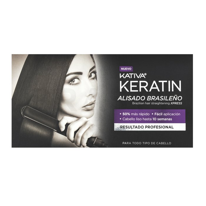 Kativa brazilian hair streightening xpress kit sada pro narovnání vlasů 35 ml + 35 ml + 100 ml