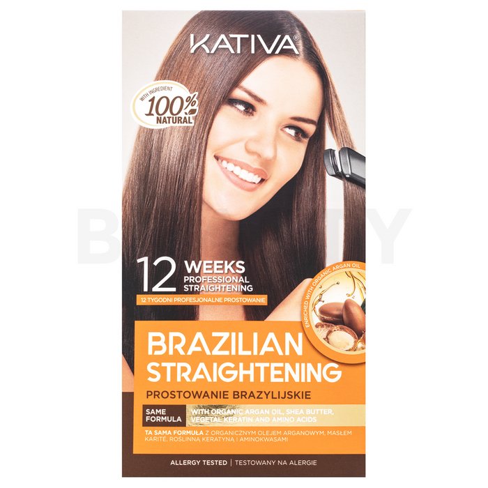 Kativa brazilian straightening kit set pentru indreptarea părului 145 ml