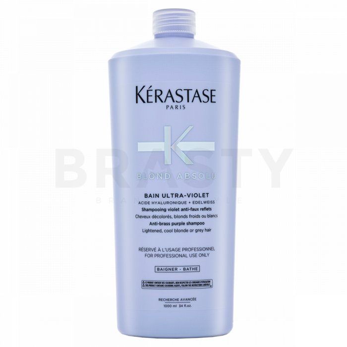 Kérastase blond absolu bain ultra-violet șampon hrănitor pentru păr blond platinat si grizonat 1000 ml
