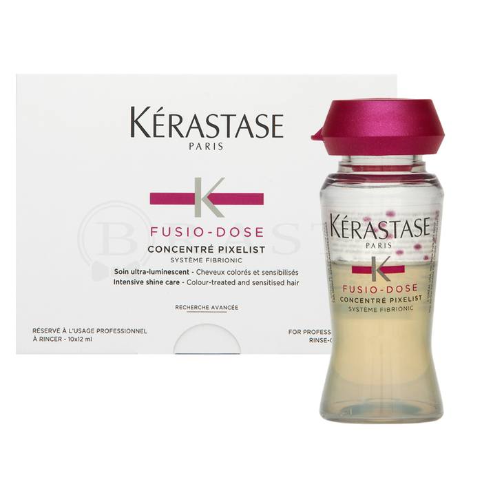 Kérastase fusio-dose concentré pixelist intensive shine care tratament pentru par pentru păr vopsit 10 x 12 ml