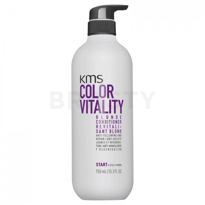 Kms color vitality blonde conditioner balsam pentru neutralizarea nuanțelor de galben 750 ml