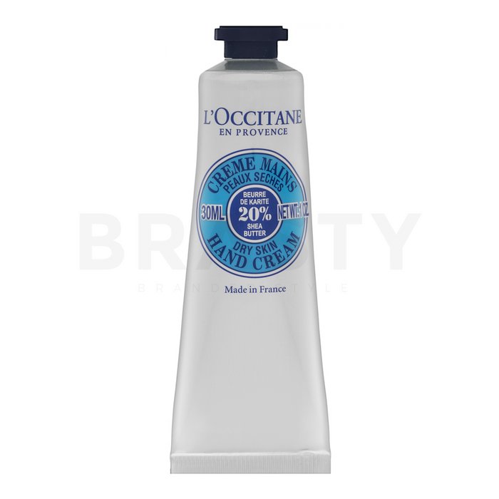 L'occitane shea butter hand cream cremă hrănitoare pentru mâini și unghii 30 ml
