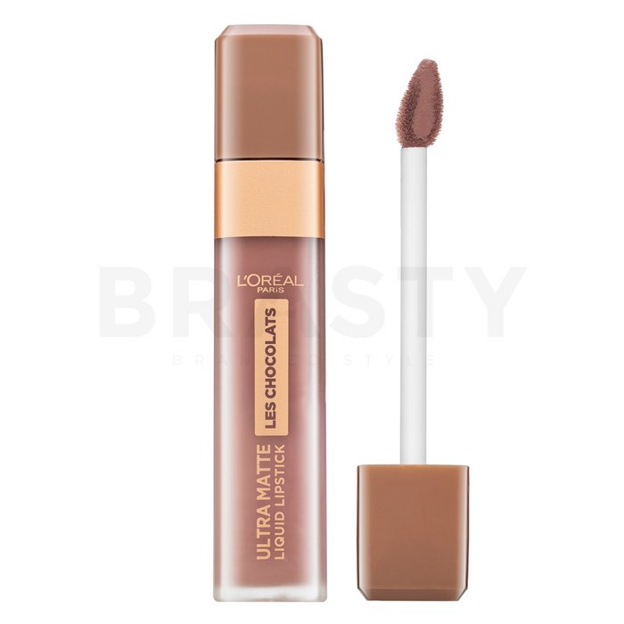 L´oréal paris les chocolats ultra matte liquid lipstick - 848 dose of cocoa ruj lichid pentru efect mat 7,6 ml