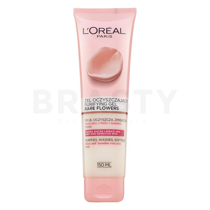 L´Oréal Paris Skin Expert Rare Flowers Purifying Gel gel de curățare pentru piele uscată și sensibilă 150 ml