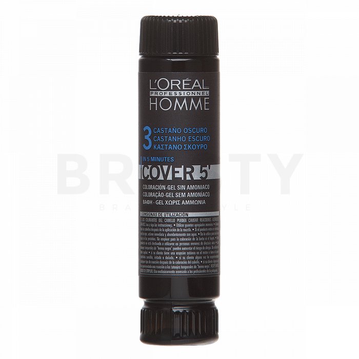 L´Oréal Professionnel Homme Cover 5 No. 3 Dark Brown 3 x 50 ml