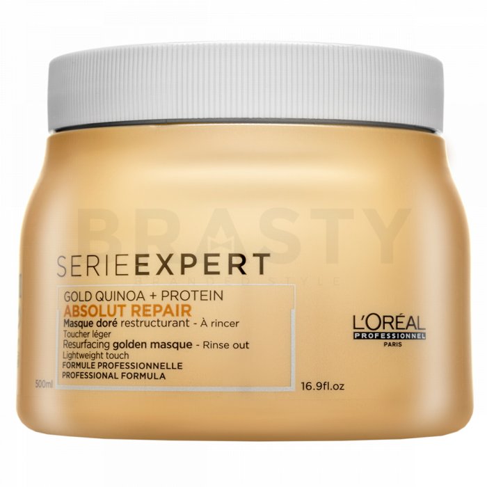 L´oréal professionnel série expert absolut repair gold quinoa + protein golden masque mască pentru păr foarte deteriorat 500 ml