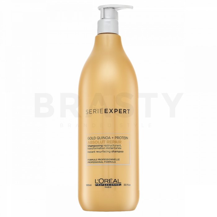 L´Oréal Professionnel Série Expert Absolut Repair Gold Quinoa + Protein Shampoo șampon hrănitor pentru păr foarte deteriorat 980 ml