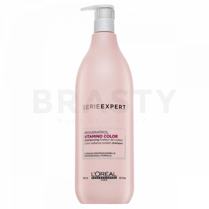 L´oréal professionnel série expert vitamino color resveratrol shampoo sampon hranitor pentru strălucirea și protejarea părului vopsit 980 ml