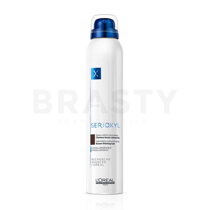 L´oréal professionnel serioxyl volumizing brown thinning hair coloured spray spray colorant pentru păr închis la culoare 200 ml