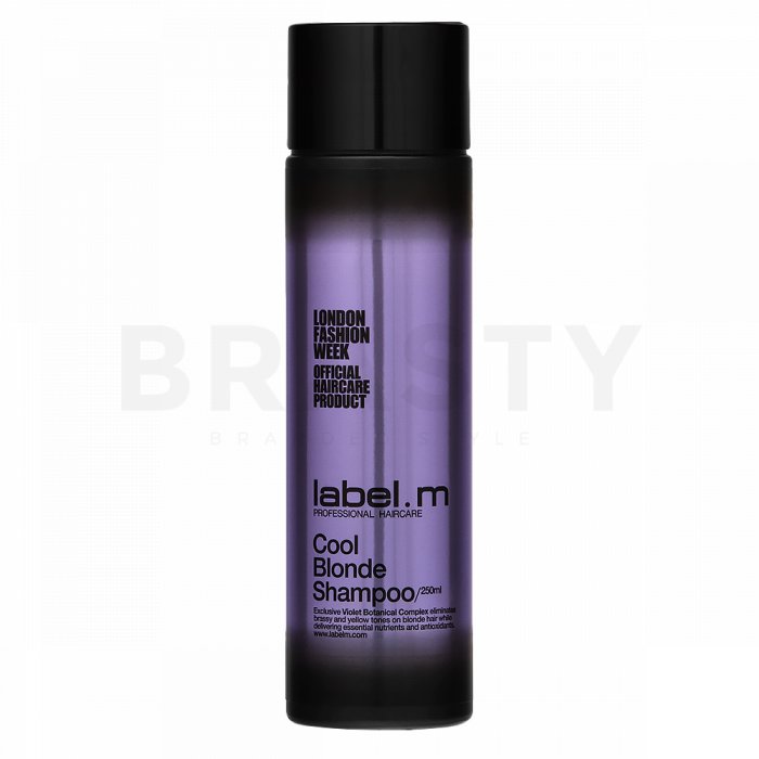 Label.m cool blonde shampoo sampon pentru păr blond platinat si grizonat 250 ml