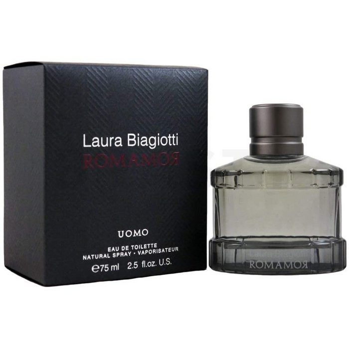 Laura biagiotti romamor uomo eau de toilette bărbați 75 ml