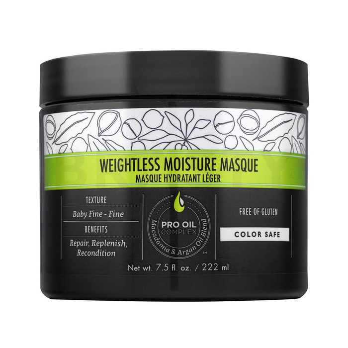 Macadamia professional weightless repair masque mască hrănitoare pentru păr fin si normal 222 ml