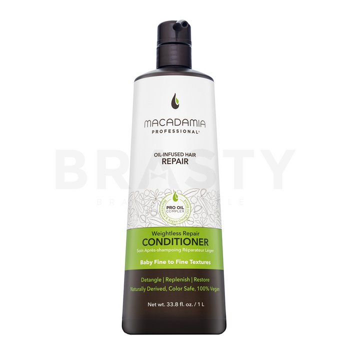 Macadamia repair weightless repair conditioner balsam pentru întărire pentru păr fin fără volum 1000 ml