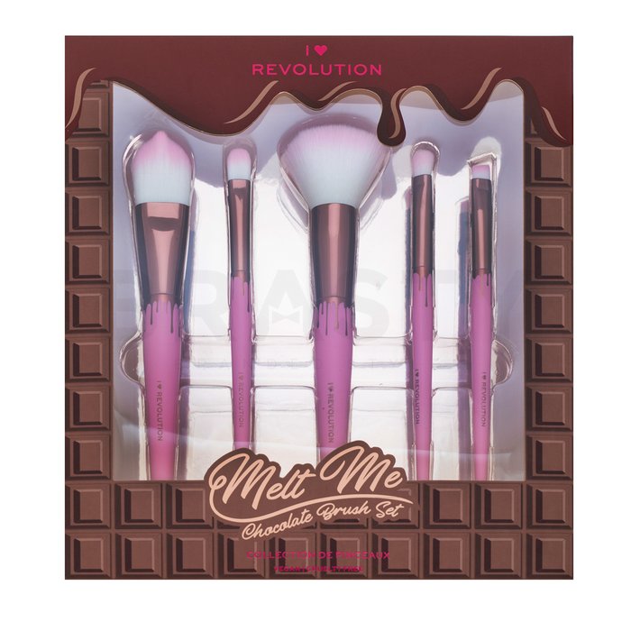 Makeup revolution melt me chocolate brush set set perii machiaj