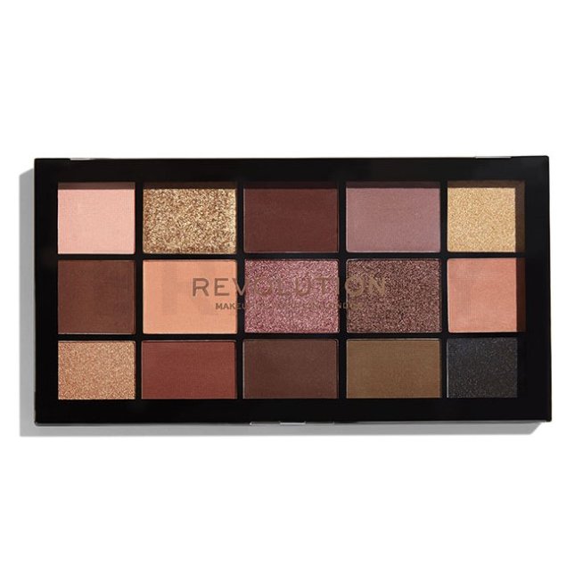 Makeup Revolution Reloaded Eyeshadow Palette - Velvet Rose paletă cu farduri de ochi 16,5 g