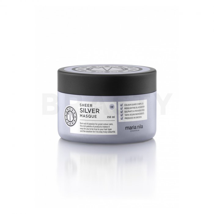 Maria nila sheer silver hair masque mască pentru întărire pentru păr blond platinat si grizonat 250 ml