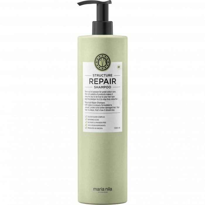 Maria nila structure repair shampoo șampon hrănitor pentru păr uscat si deteriorat 1000 ml