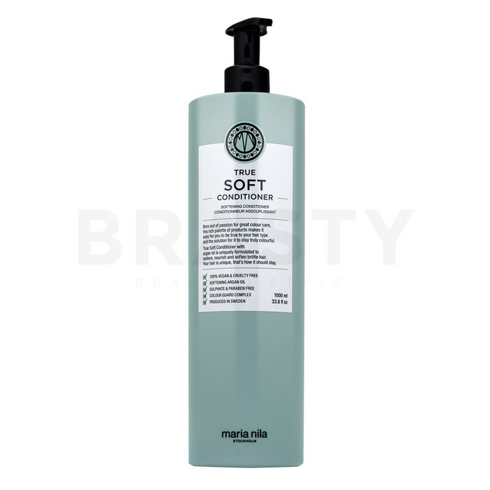 Maria Nila True Soft Conditioner Balsam Hranitor Pentru Par Uscat Si Indisciplinat 1000 Ml
