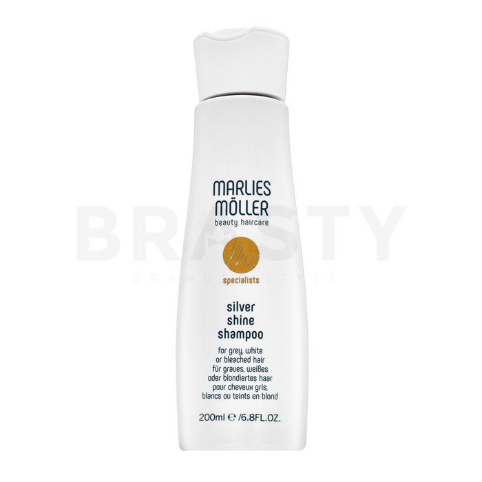 Marlies möller specialists silver shine shampoo șampon hrănitor pentru păr blond platinat si grizonat 200 ml