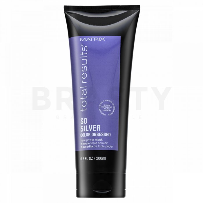 Matrix total results color obsessed so silver mask mască pentru neutralizarea nuanțelor de galben 200 ml