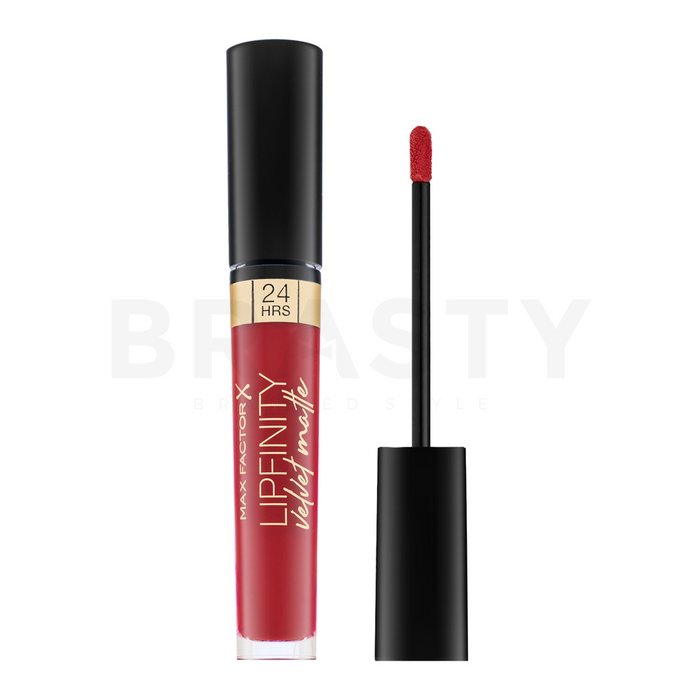 Max factor lipfinity velvet matte 025 red luxury ruj lichid pentru efect mat 4 ml