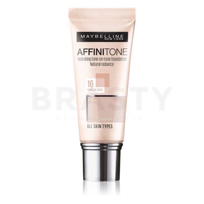 Maybelline affinitone 16 vanilla rose fond de ten lichid cu efect de hidratare 30 ml