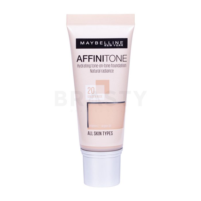 Maybelline affinitone 20 golden rose fond de ten lichid cu efect de hidratare 30 ml