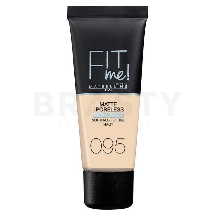 Maybelline fit me! foundation matte + poreless 095 fair porcelain fond de ten lichid cu efect matifiant 30 ml
