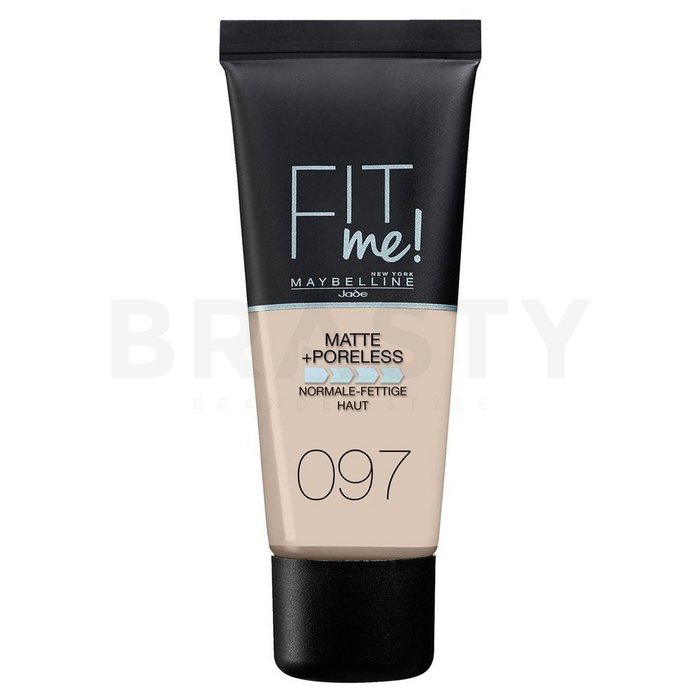 Maybelline fit me! foundation matte + poreless 097 natural porcelain fond de ten lichid cu efect matifiant 30 ml