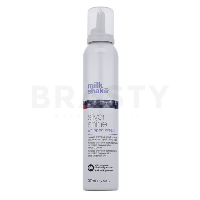 Milk_shake silver shine whipped cream balsam fără clatire pentru păr blond platinat si grizonat 200 ml