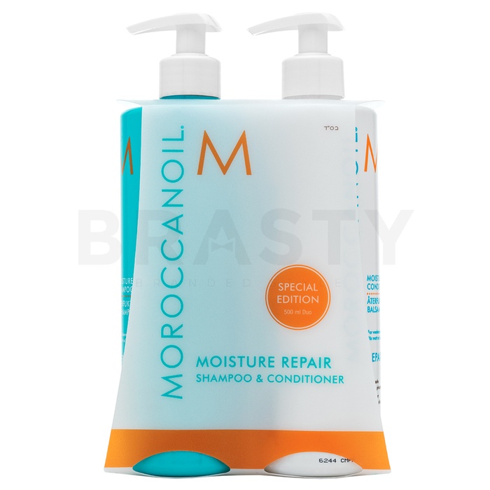 Moroccanoil repair moisture repair shampoo   conditioner set set pentru păr uscat si deteriorat 2 x 500 ml