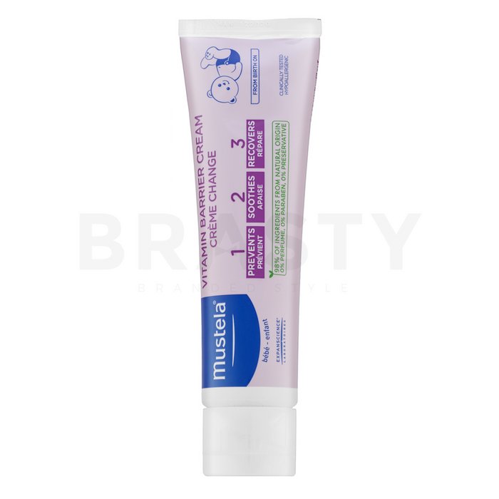 Mustela bébé change cream 1 2 3 cremă calmantă pentru zone inflamate pentru copii 100 ml