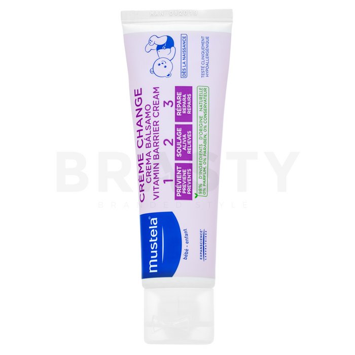 Mustela bébé change cream 1 2 3 cremă calmantă pentru zone inflamate pentru copii 50 ml