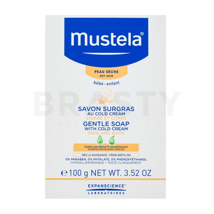 Mustela bébé gentle soap with cold cream săpun pentru copii 100 g