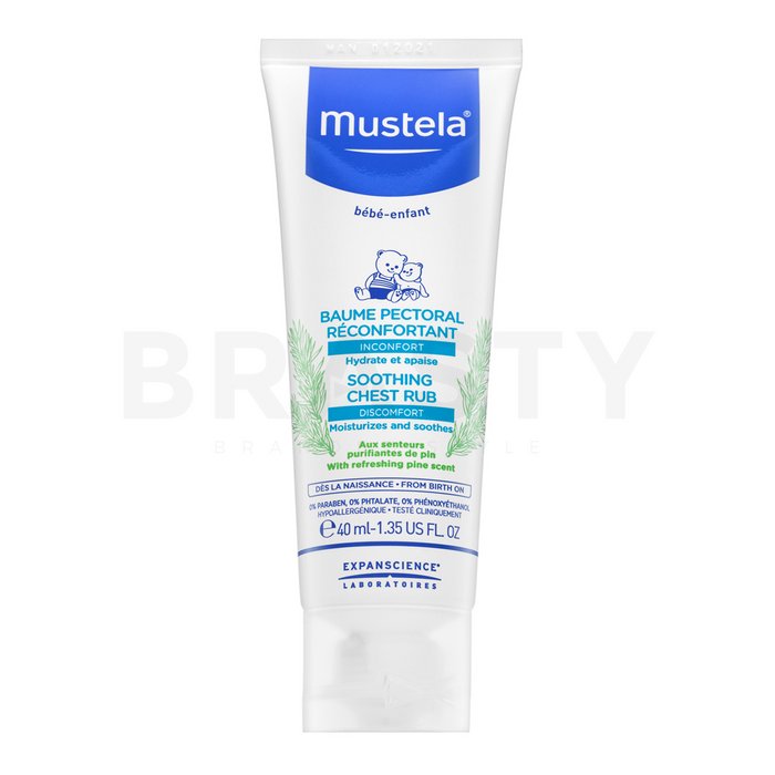 Mustela bébé soothing chest rub crema relaxantă pentru copii 40 ml