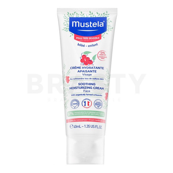 Mustela bébé soothing moisturizing face cream loțiune calmantă pentru copii 40 ml