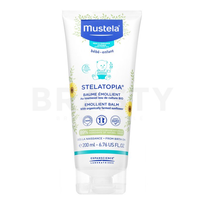 Mustela Bébé Stelatopia Emollient Balm balsam nutritiv pentru copii 200 ml