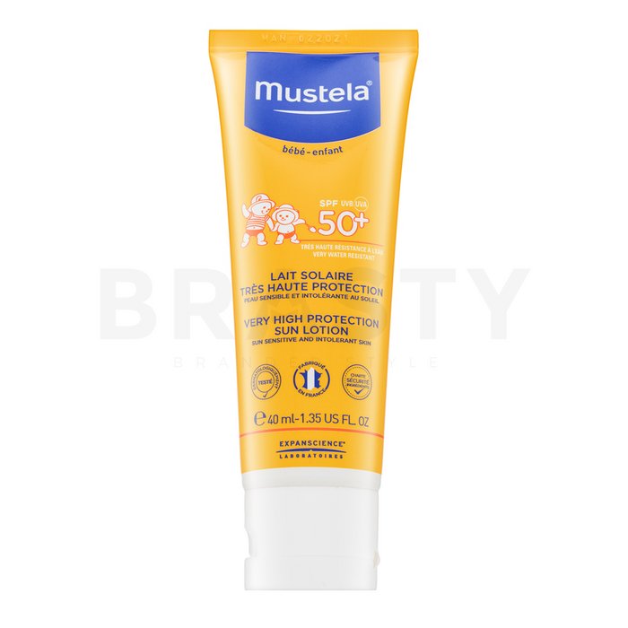 Mustela bébé very high protection sun lotion spf50+ loțiune de protecție solară pentru copii 40 ml