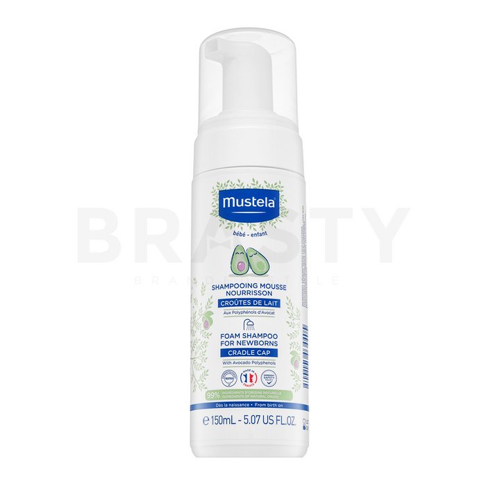 Mustela Foam Shampoo For Newborns șampon hrănitor pentru copii 150 ml brasty.ro imagine noua