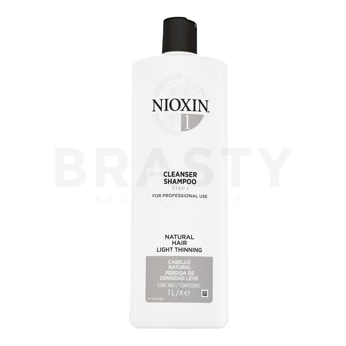 Nioxin system 1 cleanser shampoo sampon de curatare pentru par subtire 1000 ml