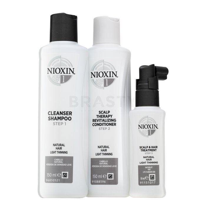 Nioxin system 1 trial kit set pentru păr tratat chimic 150 ml + 150 ml + 50 ml