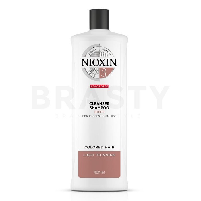 Nioxin system 3 cleanser shampoo sampon de curatare pentru păr fin si colorat 1000 ml